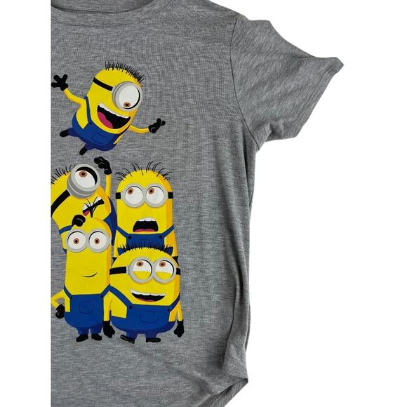 Illumination Minions T-Shirt Large Gray Multi Character Short Sleeve Cotton - Picture 8 of 8